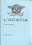 L'ACACIA - NOTIZIARIO DEL RITO SIMBOLICO - ANNO 1985-86 - N. 19-20