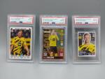 2020/21 Panini, Topps - Lot of 3 cards Erling Haaland PSA 8