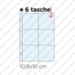 20 Inserti  PER LA RACCOLTA DI FIGURINE  -  6 tasche formato 10,8 × 10 cm