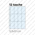 10 Inserti  PER LA RACCOLTA DI FIGURINE  -  12 tasche formato 5,3×10 cm