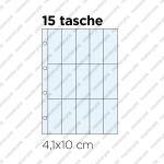 10 Inserti  PER LA RACCOLTA DI FIGURINE - 15 tasche formato 4,1 × 10 cm