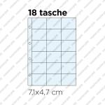 10 Inserti  PER LA RACCOLTA DI FIGURINE - 18 tasche formato 7,1 × 4,7 cm