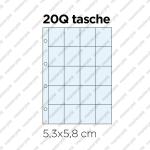 10 Inserti  PER LA RACCOLTA DI FIGURINE - 20 tasche formato 5,3 × 5,8 cm