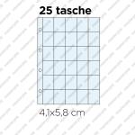 10 Inserti  PER LA RACCOLTA DI FIGURINE - 25 tasche formato 4,1 × 5,8 cm