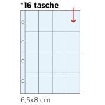 20 Inserti per RACCOGLITORE FIGURINE XL - 16 tasche VERTICALI formato 6,5×8,5 cm