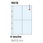 20 INSERTI per RACCOGLITORE KINDER 4 Tasche (2+2) per cartina 90×115 mm