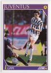 FIGURINA CARD SCORE PANINI '92 - JUVENTUS LUPPI