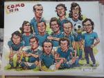 TAVOLA ORIGINALE POSTER GUERIN SPORTIVO PALLOTTI ANNO 1975 COMO