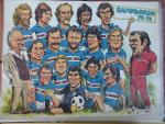 TAVOLA ORIGINALE POSTER GUERIN SPORTIVO PALLOTTI ANNO 1975 SAMPDORIA