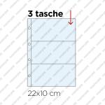 10 Inserti  PER LA RACCOLTA DI FIGURINE  -  3 tasche formato 22 × 10 cm