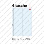 10 Inserti  PER LA RACCOLTA DI FIGURINE  -  4 tasche formato 10,8×15,2 cm