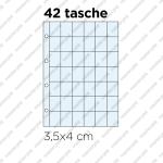 10 Inserti  PER LA RACCOLTA DI FIGURINE - 42 tasche formato 3,5 × 4,0 cm